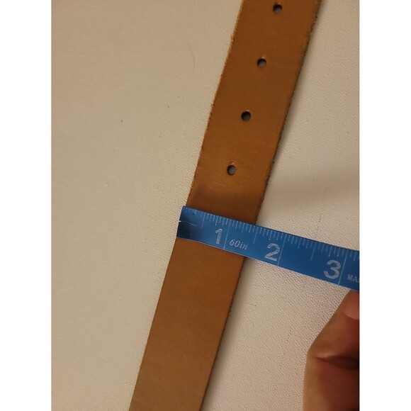 Anthropologie Honey Brown Leather Boho Belt Sz S - Picture 7 of 8